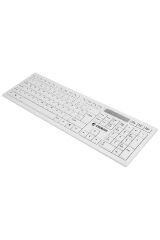 KM-6121 USB Kablosuz Beyaz Slim Standart Q Klavye ve Mouse Set