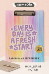 A4 Sekreterlik – Gökkuşağı (Every Day Is A Fresh Start)