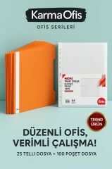 Ofis Serileri – Premium Dosyalama Seti Turuncu