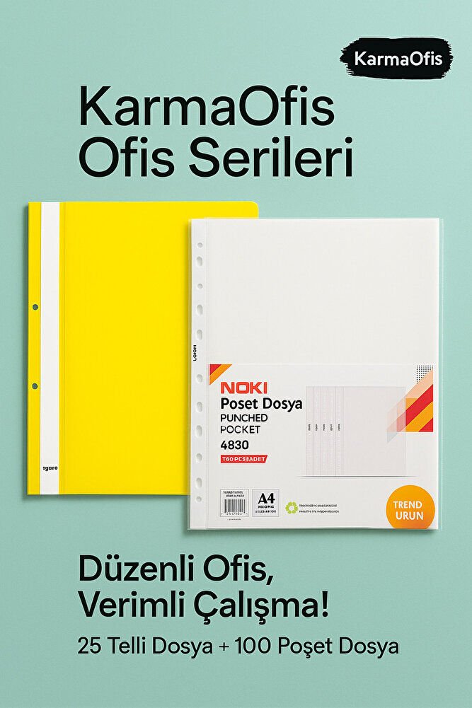 Ofis Serileri – Premium Dosyalama Seti Sarı