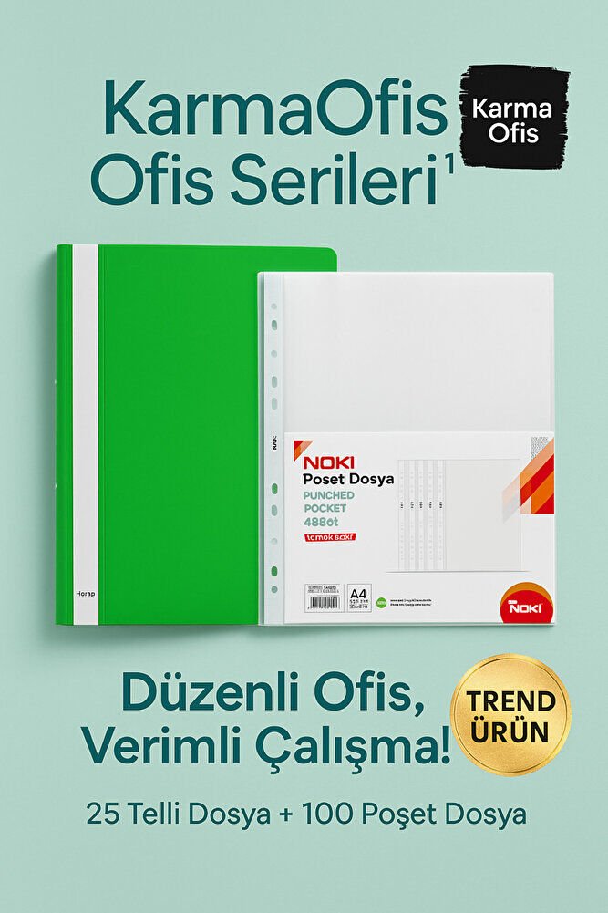 Ofis Serileri – Premium Dosyalama Seti Yeşil