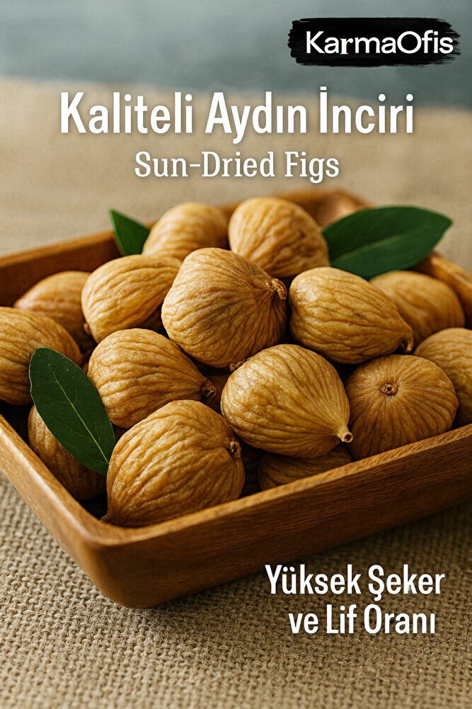 Aydın Nazilli Kuru İncir 1 Kg – Premium Büyük Boy Seçme İncir