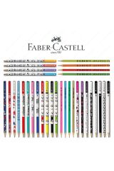 Sırımsı Faber Castel Lüx Mercanlı Karışık Yuvarlak Kurşun Kalem 12 Adet
