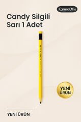 Candy Silgili Kurşun Kalem Sarı - 1 Adet