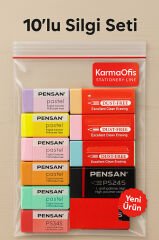 10’lu Silgi Seti – Pastel Harman