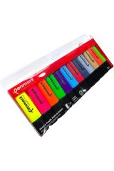 Fosforlu Kalem 12 Li Karışık Renk 6 Neon 6 Tropic Renkler
